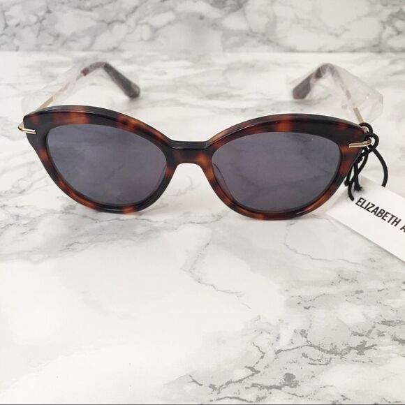 ELIZABETH & JAMES Wright 53mm Cat Eye Tortoise Sunglasses - Picture 2 of 5
